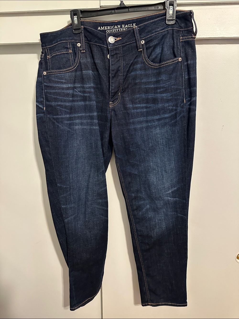 American Eagle Outfitters Dark Indigo Tom girl Straight Leg Jeans